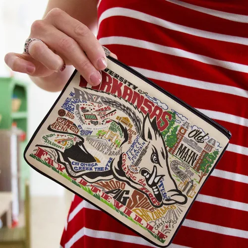 Miniatura 3 de Catstudio Bolsa con cremallera Parent South College, Arkansas Razorbacks