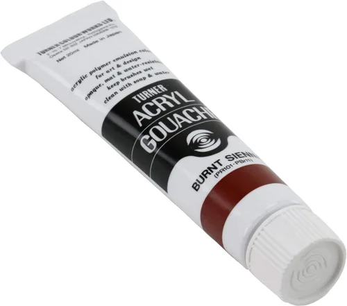 Miniatura 3 de Turner Colour Works Acryl Gouache Artist Pintura acrílica - Tubo individual de 0.7 fl oz - Siena quemada