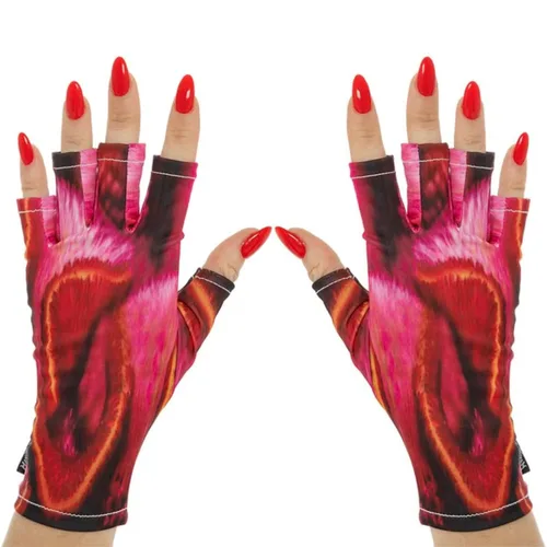 Miniatura 69 de ManiGlovz - Guantes de uñas originales con protección UPF 50+ UV Guantes de manicura de gel y guantes anti UV sin dedos para mujeres Se pueden
