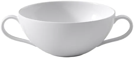 Miniatura 5 de Villeroy & Boch Signature Collection - Taza de té Anmut, porcelana de hueso premium, fabricada en Alemania, capacidad de 6.75 onzas, color blanco