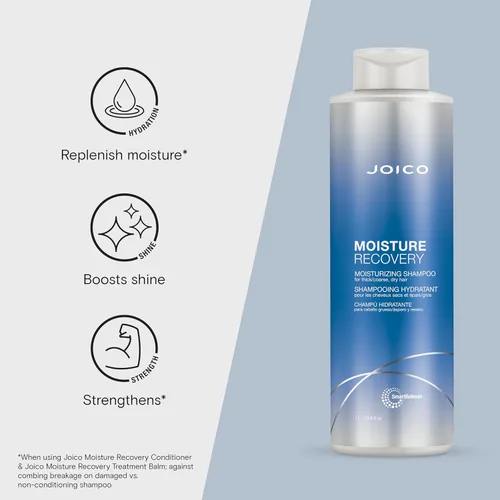 Miniatura 3 de Joico Moisture Recovery Moisturizing Shampoo & Conditioner For Thick, Coarse, Dry Hair Restore Moisture, Smoothness, Strength, & Elasticity