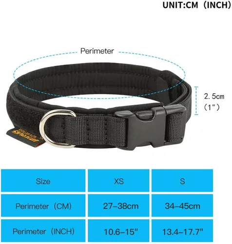 Miniatura 2 de EXCELLENT ELITE SPANKER Collar de nailon para cachorro, ajustable, suave, acolchado, resistente, hebilla de liberación rápida, ligero, sin Negro
