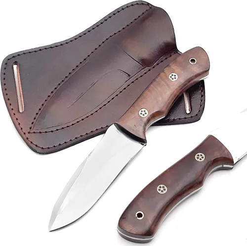 Miniatura 15 de Cuchillos de Damasco Hechos a Mano Personalizados de Acero de Damasco Cuchillo de Caza para Desollar, Camping, Exterior - Cuchillos de Caza de Hoja