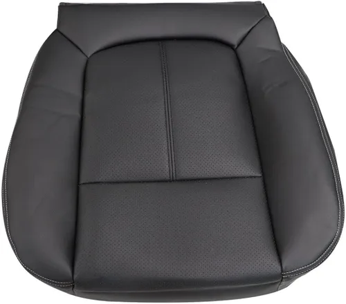 Miniatura 5 de Priprilod Funda de asiento de repuesto perforada de cuero negro compatible con Ford F250 F350 F450 F550 Lariat 2011 2012 2013 2014 2015 2016