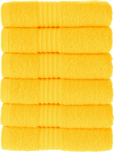 Miniatura 18 de MAURA Basics - Toallas de baño de 100 % algodón turco con bucles de gancho. Juego de toallas de felpa absorbentes de lujo extra grandes para baño