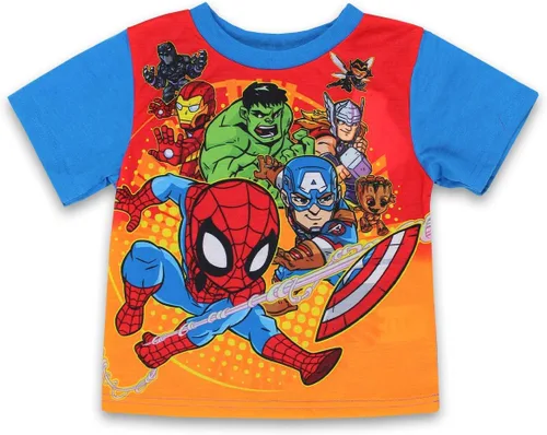Miniatura 3 de Super Hero Adventures Avengers - Conjunto de pijama de 2 piezas para niños pequeños