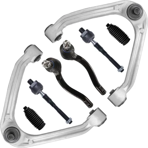 Miniatura 56 de Detroit Axle - Kit de brazos de control de extremo delantero de 8 piezas para Dodge Dakota 00-04, Durango 00-03, 4 brazos de control superior e