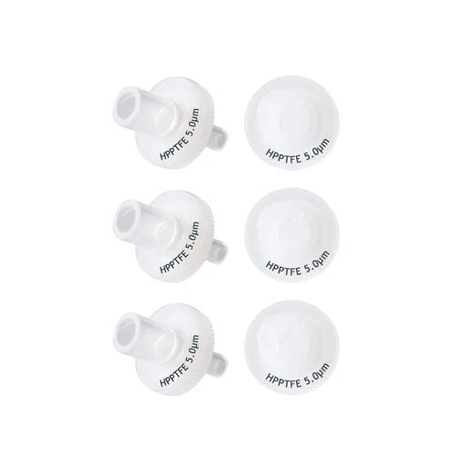 Miniatura 10 de Biotechnology - Filtros de jeringa de 0.512 in de diámetro, 1,0 μm, tamaño de poro con membrana hidrófila de PTFE para filtración de laboratorio
