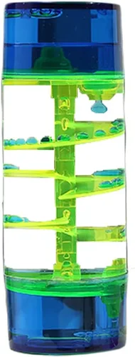 Temporizador de burbujas de movimiento líquido espiral, temporizador de agua colorido, actividad sensorial líquida, juguete Fidget, calma, alivio