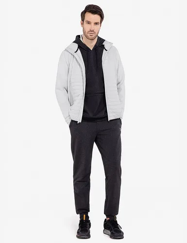 Miniatura 7 de BALEAF Men's Running Jacket Lightweight Thumble Hole Warm Up Puffer Jacket Hybrid Thermal Coat Insulated Hiking Golf