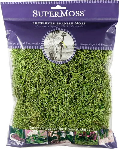 SuperMoss (26907) Musgo Español Preservado, Césped, 4 oz, 120 pulgadas cúbicas en Bolsa (Aprox. 4 oz) (7 59834 26907 6)