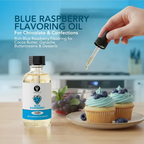 Miniatura 3 de Dolce Flav Extracto Azul de Frambuesa – 2 onzas de saborizante concentrado soluble en aceite, kosher, sin azúcar, saborizante azul de frambuesa