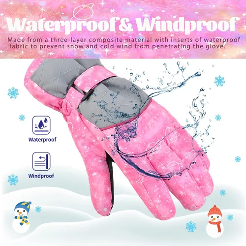 Miniatura 6 de Guantes de nieve y esquí de invierno para niños