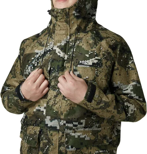 Miniatura 3 de BASSDASH Walker - Chaquetas transpirables e impermeables para pesca y caza con tela exterior silenciosa para hombres y mujeres en 7 tamaños