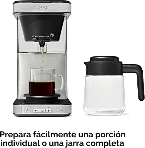 Miniatura 4 de OXO Brew - Cafetera de 8 tazas con función de porción única sin cápsulas y jarra de vidrio - Certificado SCA
