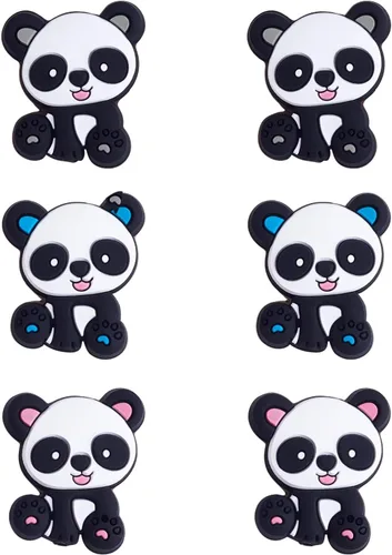 Miniatura 20 de 12 cuentas focales de silicona de animales para hacer llaveros con cuentas focales de ciervos para bolígrafos, pulseras de bricolaje, manualidades