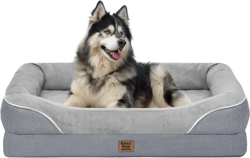 Miniatura 49 de Cama ortopédica grande lavable para perros, sofá XL para perros, cama de cuatro lados para perros, impermeable, antideslizante, para perros de gran