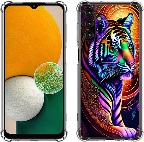 Miniatura 20 de Samsung Galaxy A14 5G - Funda para teléfono celular, diseño de flores de mariposa azul, a prueba de golpes, TPU con bordes elevados, compatible