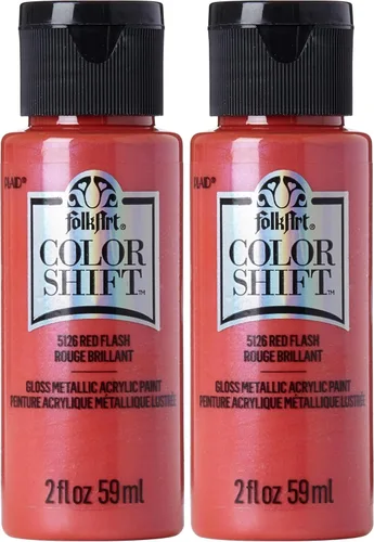 Miniatura 10 de FolkArt Pintura de cambio de color, 2 onzas, Plum Flash 2 Fl Oz Flash de ciruela