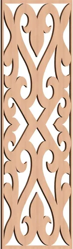 Miniatura 163 de Keene Paneles de pared decorativos de madera con calado, 9 3/8 pulgadas de ancho x 24 3/8 pulgadas de alto x 1/4 de alto, roble rojo rojo (Red Oak)