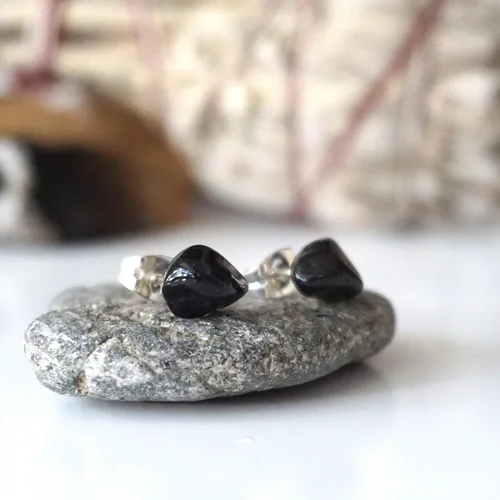 Miniatura 42 de Pendientes de tuerca de cristal de piedra natal aleternativa para mujer y hombre