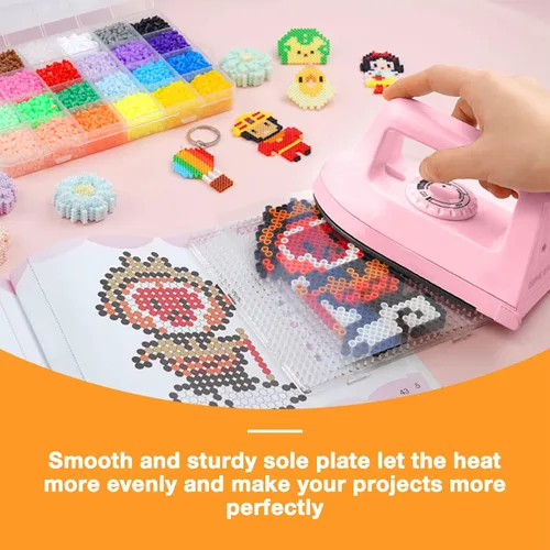 Miniatura 4 de Kit de Máquina de Prensa de Calor Portátil Mini Crafts Iron Handy con Tapete de PVC para Transferencia de Calor, Accesorios de Base de Carga