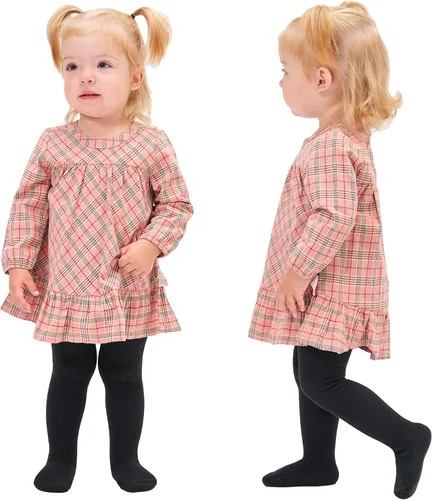 Miniatura 2 de Stelle Medias de bebé para niña, mallas de punto sin costuras, medias de algodón para bebés