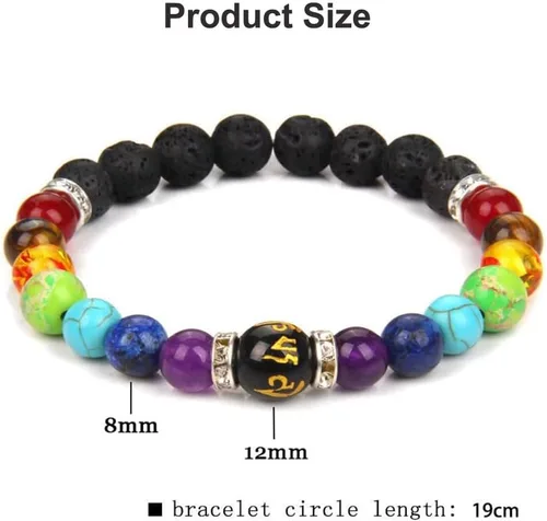 Miniatura 6 de Pulsera de 7 chakras, pulsera Arus 7 chakras, pulsera Arus 7 chakras original, pulsera de energía de 7 chakras, pulsera de 7 chakras, pulseras