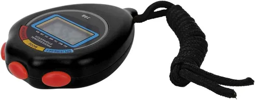 Yctze Cronómetro electrónico deportivo profesional, perfecto para carreras, correr y nadar, temporizador para niños y adultos (negro)