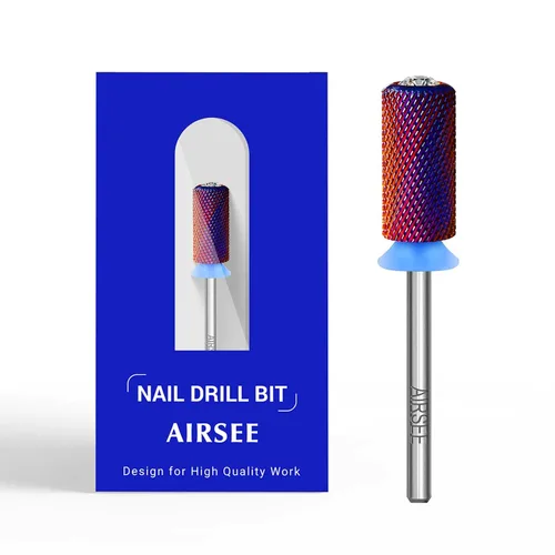 Miniatura 11 de AIRSEE Punta de broca de carburo de tungsteno para uñas acrílicas, cabeza de lima eléctrica Efile para manicura, pulido, arte, remoción de gel, 3/32