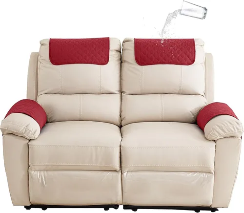Miniatura 26 de XMAYODS Funda impermeable para sillón con reposabrazos, fundas antideslizantes para sofá y reposacabezas, fundas para respaldo, fundas para sillón