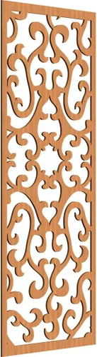 Miniatura 192 de Smithfield Paneles de pared decorativos de madera con calado, 13 3/8 pulgadas de ancho x 34 3/8 pulgadas de alto x 3/8 de alto, roble rojo rojo