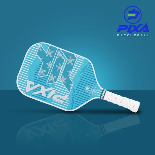 Miniatura 6 de PIXA Coastal Crush Pickleball Paddle, cara de carbono T-300, superficie de fricción, mango de 5.25 pulgadas, aprobado por USAPA