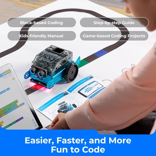 Miniatura 3 de Makeblock mBot2 Robot de Codificación para Niños, Soporte de Aprendizaje AI con Programación Scratch y Python, Kit de Robótica para Niños de 8 a 12