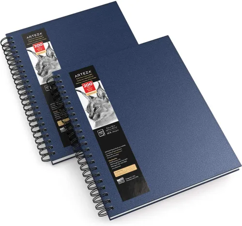 Miniatura 8 de Arteza - Cuaderno para bocetos, tapa dura Negro