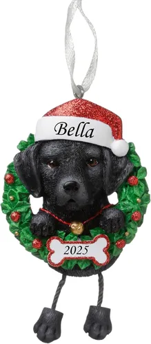 Miniatura 20 de Adorno personalizado para 2025, raza pura de perro Beagle, adorno para árbol de Navidad, decoración profesional personalizada, regalo para cachorro