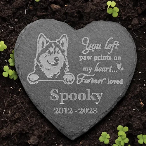 Piedra conmemorativa de Malamute de Alaska, estatua de Malamute de Alaska, marcador de tumba de Malamute de Alaska, regalos de pérdida de Malamute
