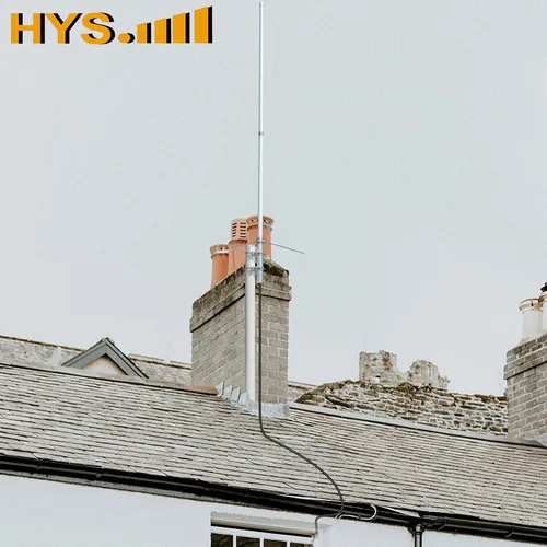 Miniatura 8 de HYS Antena de estación base de fibra de vidrio presintonizada para VHF/UHF 144/430MHz - 4.5dBi VHF y 7.2dBi UHF, conector SO239, 5.7 pies de largo