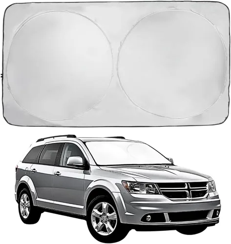 Miniatura 233 de Kinder Fluff Parasol para parabrisas Protección solar reflectante patentada para automóvil, certificado 99% de bloqueo UVR, interior fresco