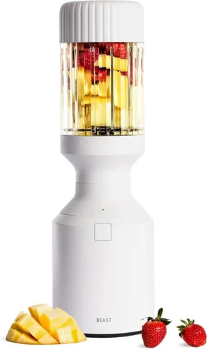 Miniatura 11 de Beast Mega 1200 Acero inoxidable Batidora de encimera de alta calidad Batidos, batidos, salsas, salsas porciones Lg Mezcla hielo + frutas