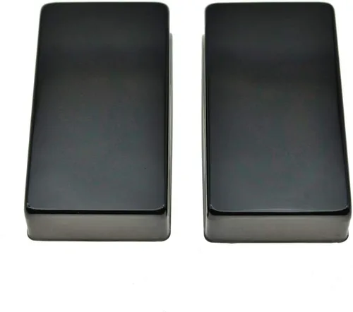 Miniatura 3 de KAISH Juego de 2 fundas selladas para pastillas de guitarra Humbucker de latón sin agujeros negro