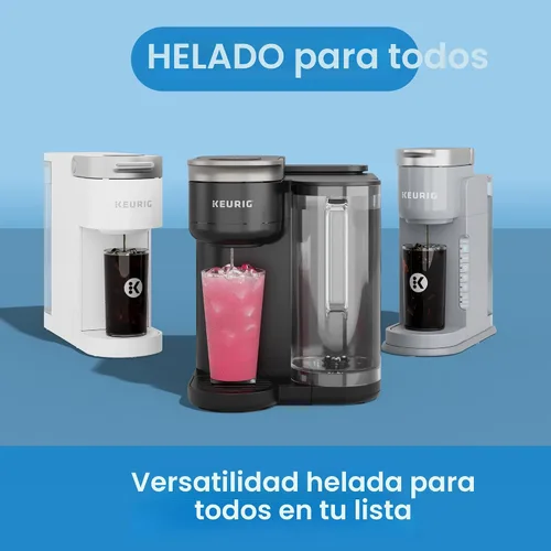 Miniatura 8 de Keurig K-Iced Cafetera de Una Sola Porción – Botón Brew Over Ice, Diseño Compacto, Regalo Perfecto para las Fiestas para los Amantes del Café Gris