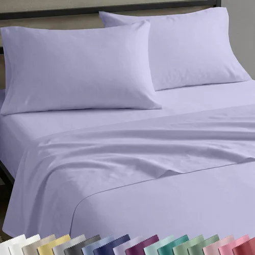 Miniatura 12 de California Design Den Sábanas de Algodón 100% Natural Tamaño Full Juego de Cama con Bolsillos Profundos - Tejido Satinado Suave, Sábanas Duraderas