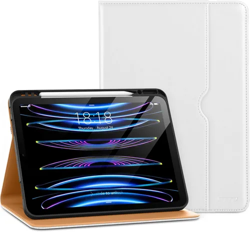 Miniatura 35 de DTTO para iPad Pro 12.9 6ª / 5ª / 4ª / 3ª generación Funda 2022/2021/2020/2018, Funda de cuero tipo folio con soporte integrado para lápiz Apple