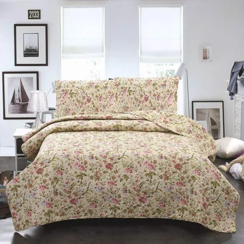 MERRY HOME Juego de edredón tamaño King, juego de edredón estampado de 3 piezas, ropa de cama de microfibra suave para todas las estaciones