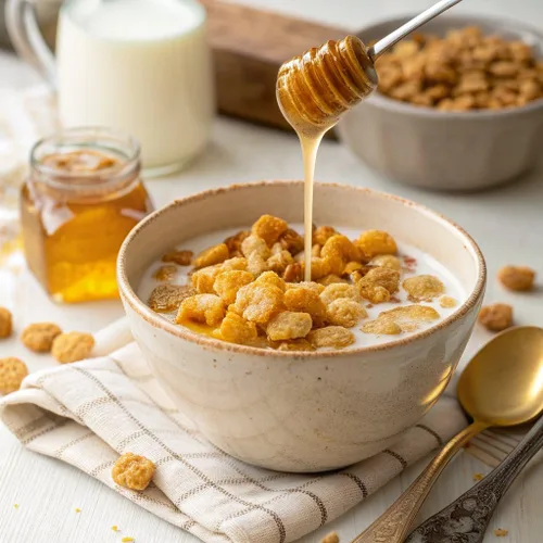 Miniatura 3 de Fiber One Honey Clusters Cereal de desayuno, cereal de fibra hecho con grano entero, 17.5 onzas