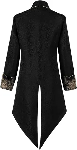 Miniatura 2 de Crubelon Chaqueta medieval steampunk para hombre, estilo gótico, victoriano, uniforme