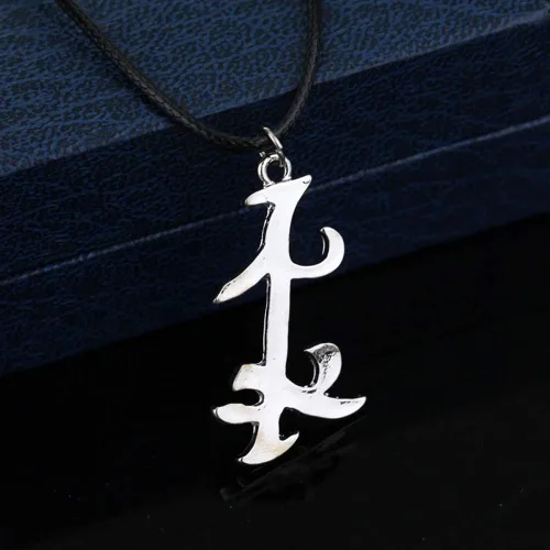 Miniatura 3 de OfficialOtaku Shadowhunters - Collar con colgante de runa parabatai, color plateado