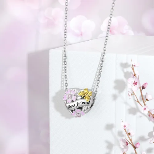 Miniatura 3 de DALARAN 925 Sterling Silver Mother Daughter Sister Wife Friend Grandma Charms Bead for Charm Bracelet Necklace