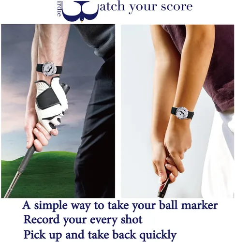Miniatura 2 de Marcador de pelota de golf con pulsera de contador de trazos de golf, marcador de pelota Birdie, accesorios de golf para hombres y mujeres, regalos